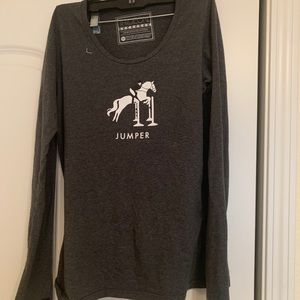 Irideon long sleeve grey graffic tee